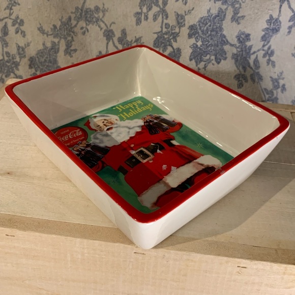 Coca-Cola Vintage Santa Ceramic Snack Bowl - Picture 5 of 5